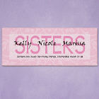 Sisters Are Loved... Wall Canvas